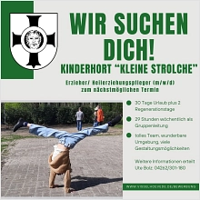 Social-Bild: Erzieher Kinderhort Kleine Strolche 07-2024